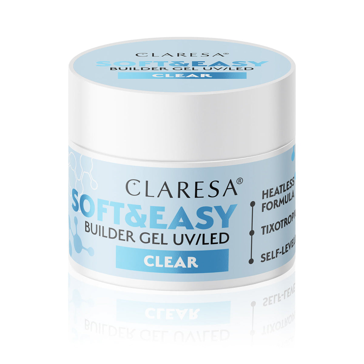 Claresa builder gel Soft & Easy gel clear 12g - BVShop