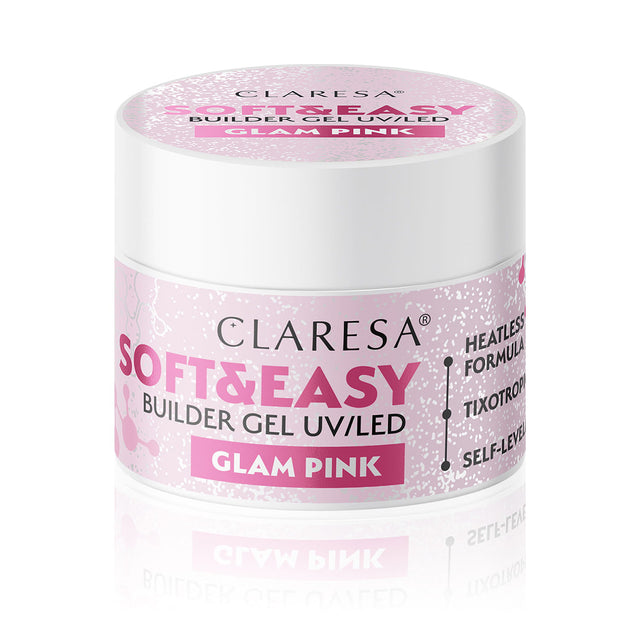 Claresa builder gel Soft&Easy glam pink 45g - BVShop