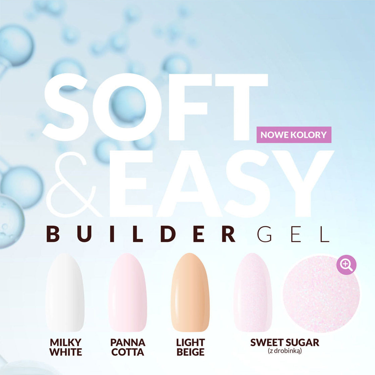 Claresa building gel Soft&Easy gel milk white 45g - BVShop