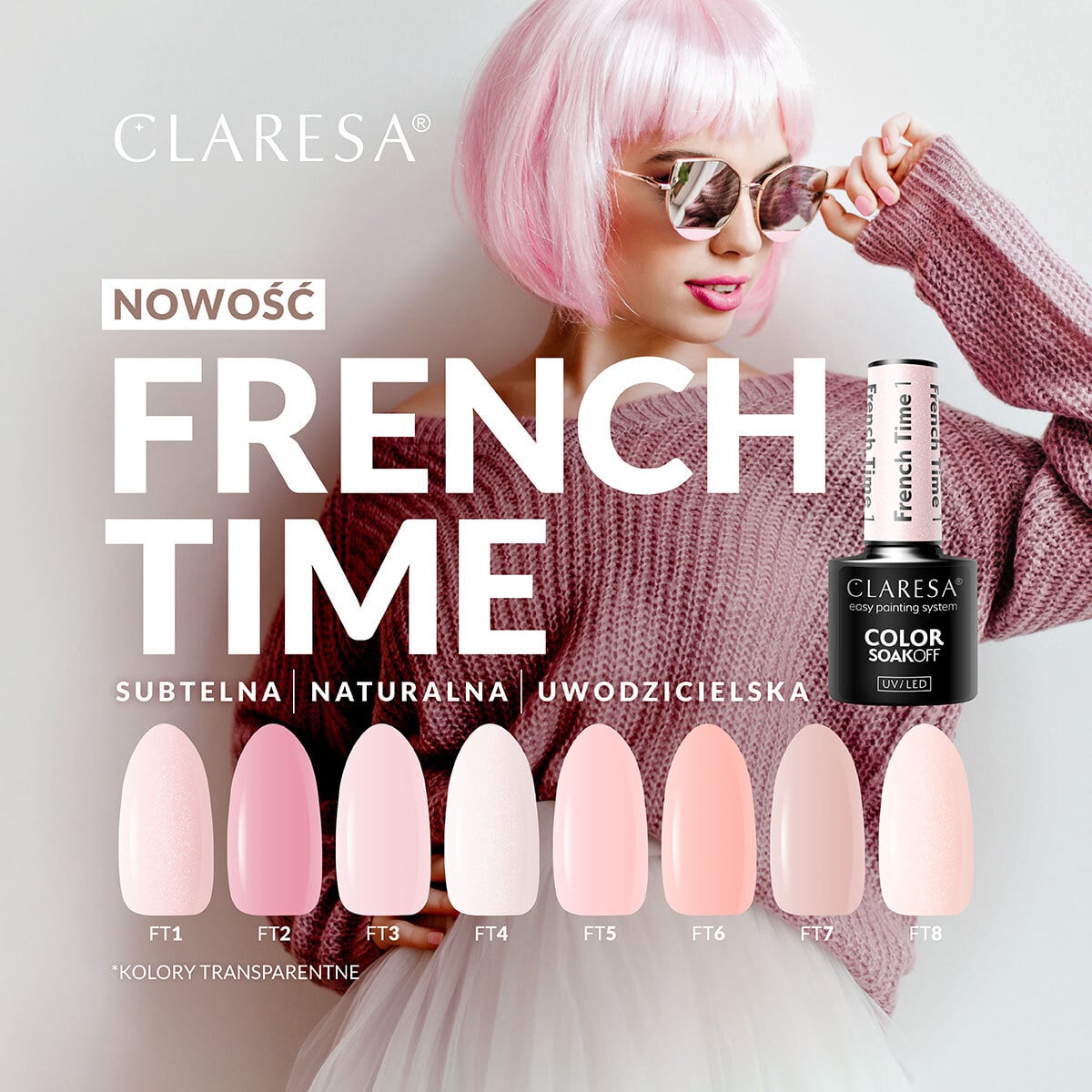 CLARESA French Time Hybrid Polish 4 -5g - BVShop