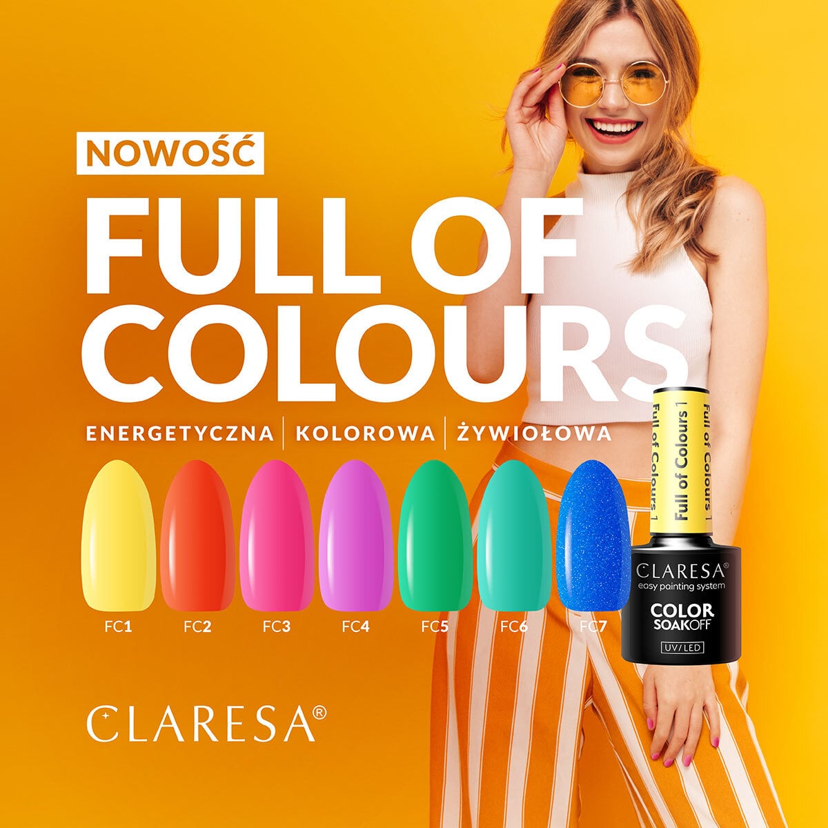 CLARESA Full of colours Hybrid Polish 3 -5g - BVShop