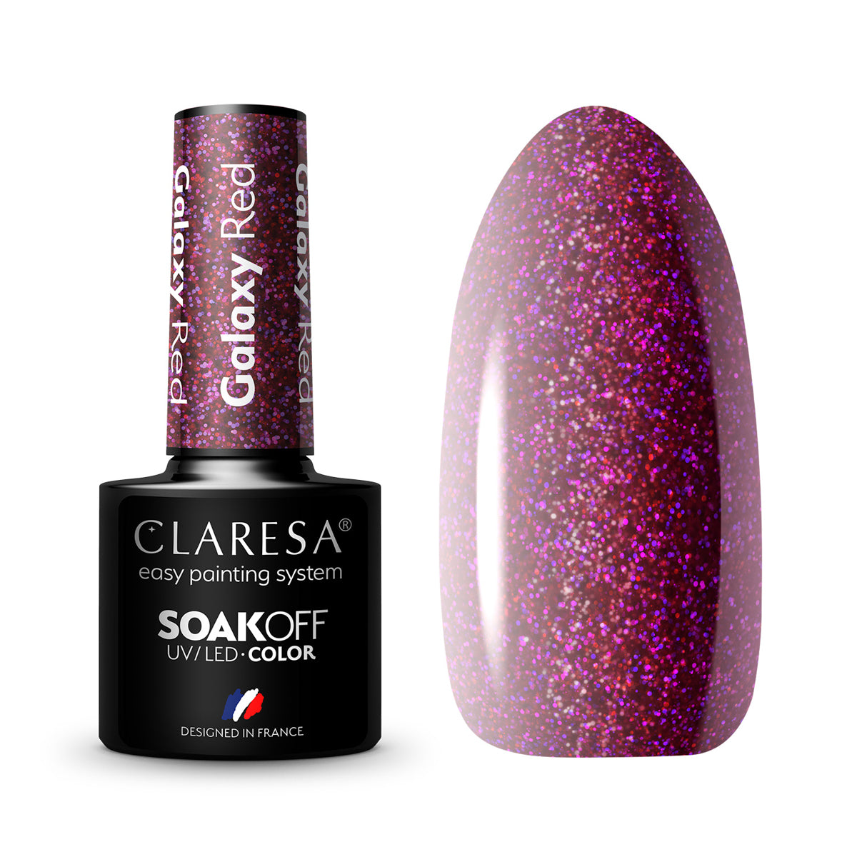 CLARESA Gel polish Galaxy Red 5g - BVShop