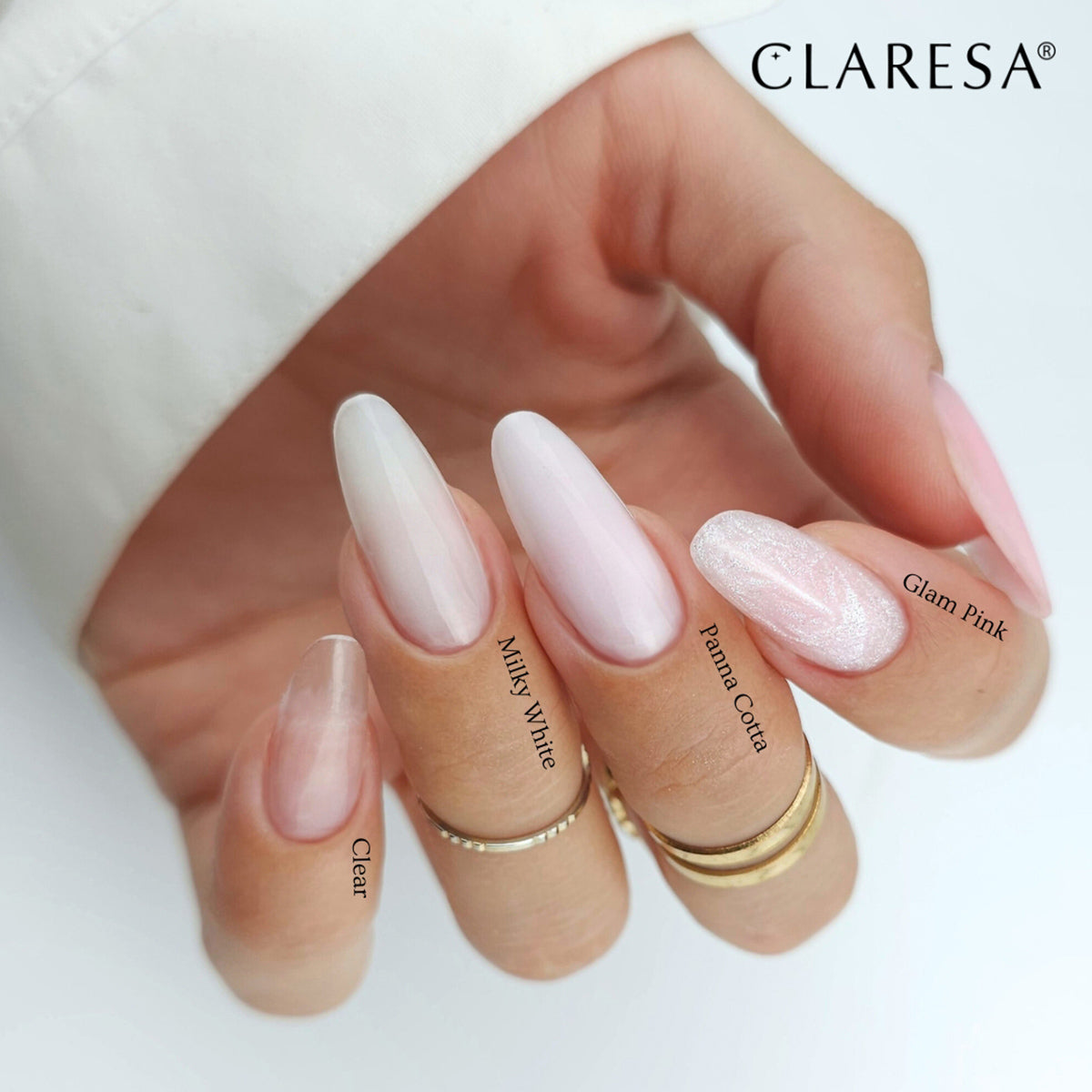 CLARESA HARD&EASY BUILDER GEL MILKY WHITE 45g - BVShop