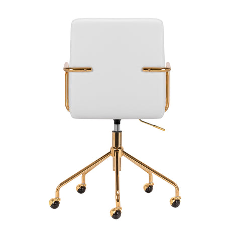Cosmetic chair QS-OF211G gold light grey - BVShop