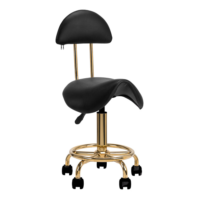 Cosmetic stool 6001-G gold black - BVShop