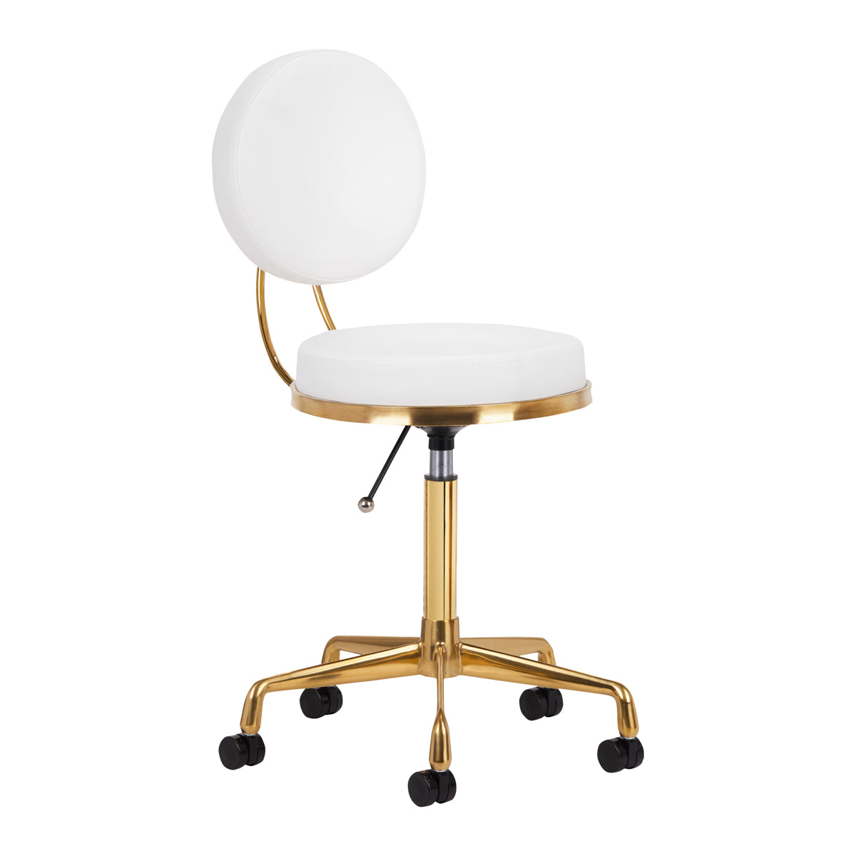 COSMETIC STOOL H5 WHITE GOLD - BVShop