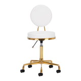 COSMETIC STOOL H5 WHITE GOLD - BVShop