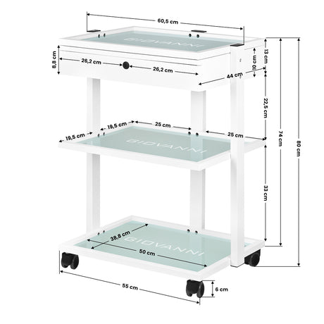 Cosmetic table type 1040a giovanni - BVShop