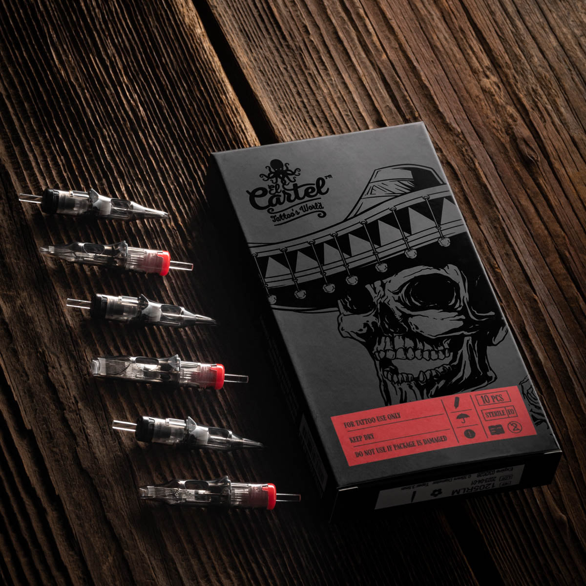 EL CARTEL V2 Tattoo Cartridges 0.18mm 5rl Long Taper 10pcs. - BVShop