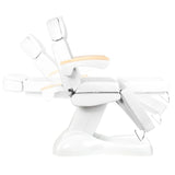 Electric cosmetic chair lux white / beech 3m - BVShop