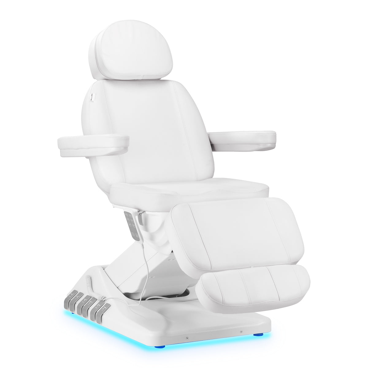 Electric cosmetic chair SILLON Luxury 3 motors white foot control - BVShop