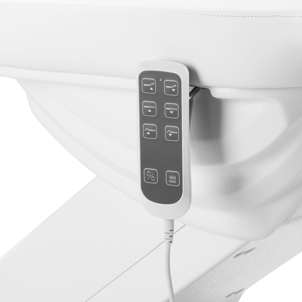 Electric cosmetic chair SILLON Luxury 3 motors white - BVShop