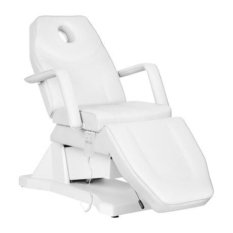 ELECTRIC COSMETIC CHAIR SOFT 1 MOTOR. WHITE - BVShop