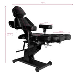 Electric tattoo chair pro ink 606 black - BVShop