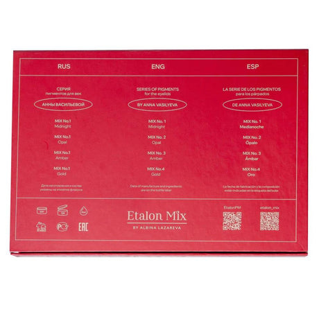 Etalon Mix Eyelids Pigment Set By Anna Vasileva 4x5ml - BVShop