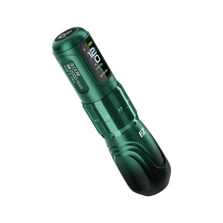 EZ P6 wireless tattoo machine Green Gradient detail image
