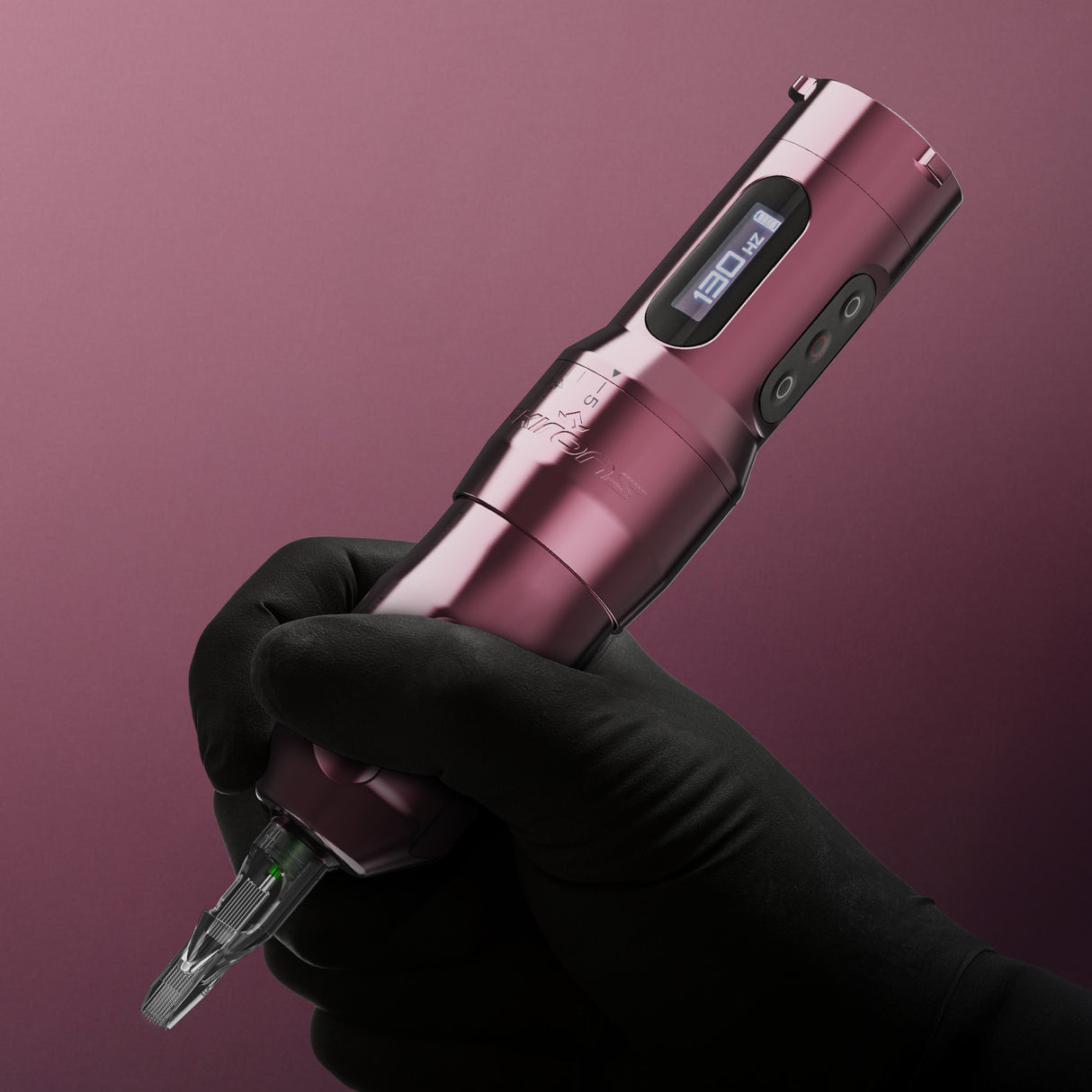 FK Irons One Adjust Tattoo Machine with Adjustable Stroke Pop Pink