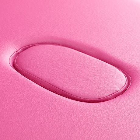 Folding massage table aluminum Activ Fizjo comfort 2 segment pink black aluminum - BVShop