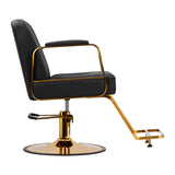 Gabbiano Acri hairdressing chair gold – black - BVShop