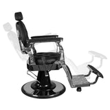 Gabbiano Barber Chair Giulio silver black - BVShop