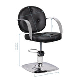 GABBIANO HAIRDRESSING CHAIR ASTI BLACK - BVShop