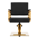 GABBIANO HAIRDRESSING CHAIR AVILA BLACK GOLD - BVShop