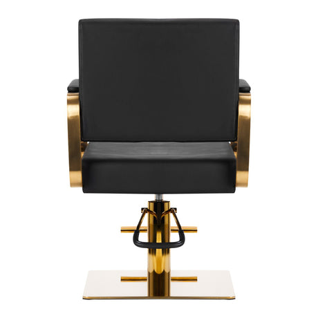 GABBIANO HAIRDRESSING CHAIR AVILA BLACK GOLD - BVShop