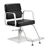 Gabbiano hairdressing chair Porto white black - BVShop