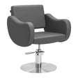 Gabbiano hairdressing chair Sewilla Gray INOX base - BVShop