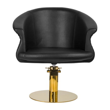 Gabbiano hairdressing chair Wersal gold black - BVShop