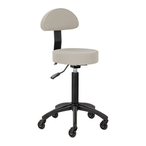 Gabbiano hairdressing stool D026 grey-beige - BVShop