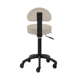 Gabbiano hairdressing stool D026 grey-beige - BVShop