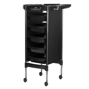 Gabbiano hairdressing trolley fx11-5 black - BVShop