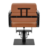 Gabbiano Porto hairdressing chair black orange - BVShop