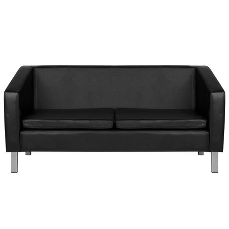Gabbiano sofa for waiting room bm18003 black - BVShop
