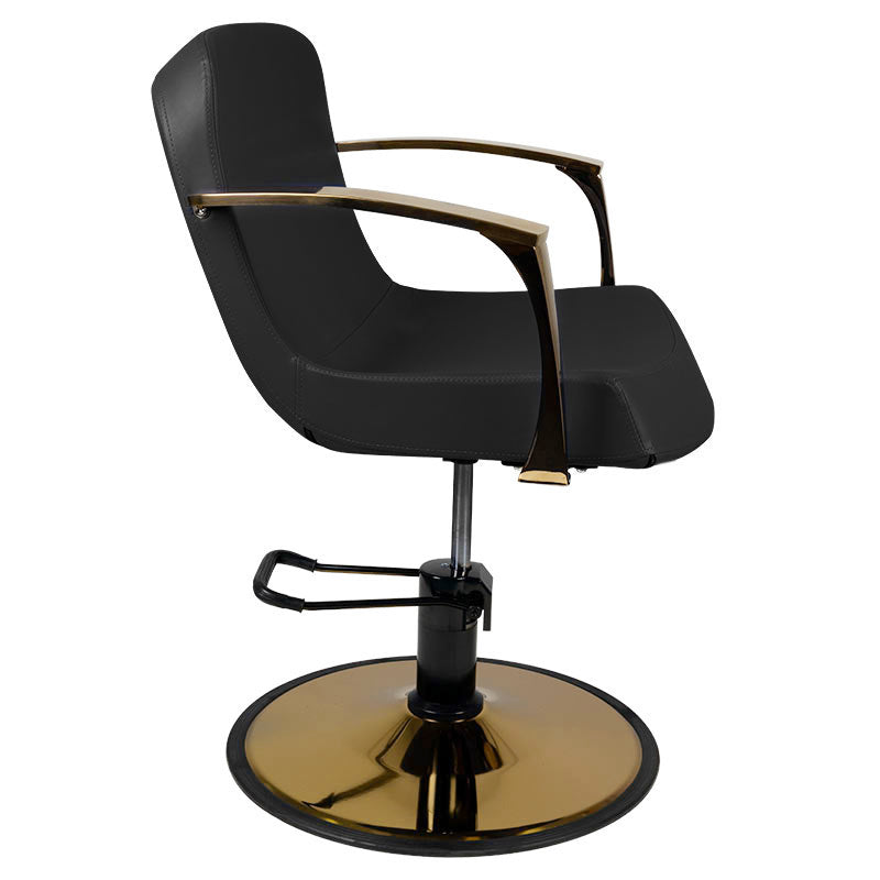 Gabbiano styling chair golden Bologna black - BVShop