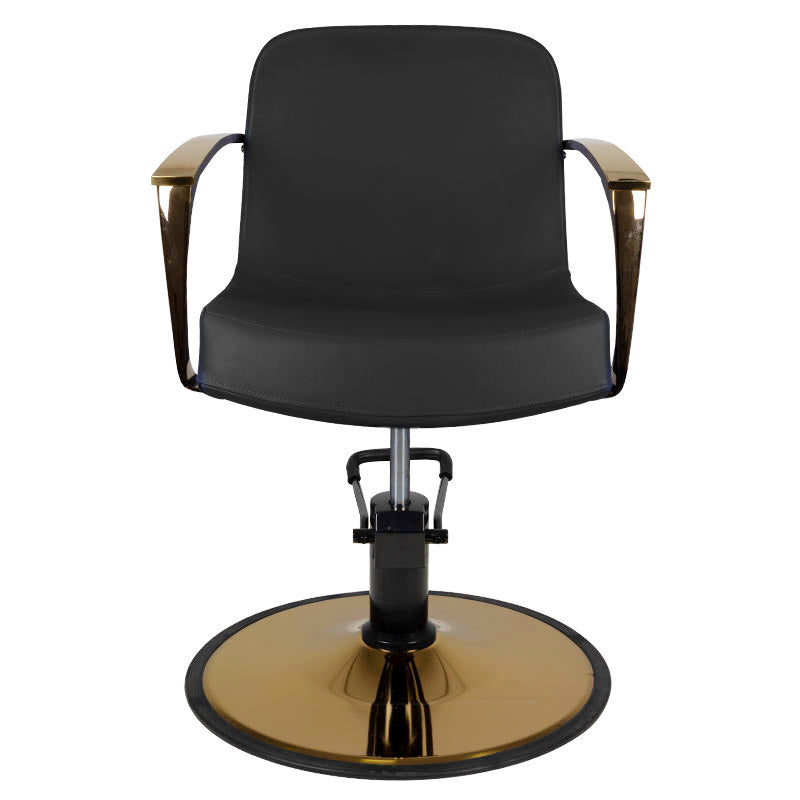 Gabbiano styling chair golden Bologna black - BVShop