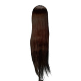 Gabbiano WZ2 hairdressing training head, synthetic hair, color 4#, length 24" - BVShop