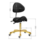 Giovanni cosmetic stool 1004 gold black - BVShop