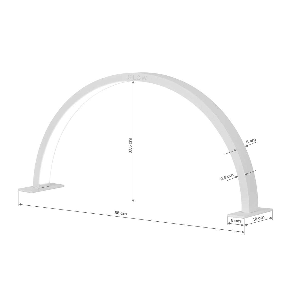 GLOW ARCHE II manicure lamp grey - BVShop