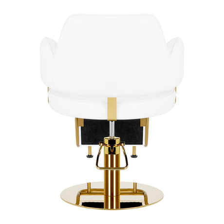 Hairdressing chair Gabbiano Linz NQ Gold White - BVShop