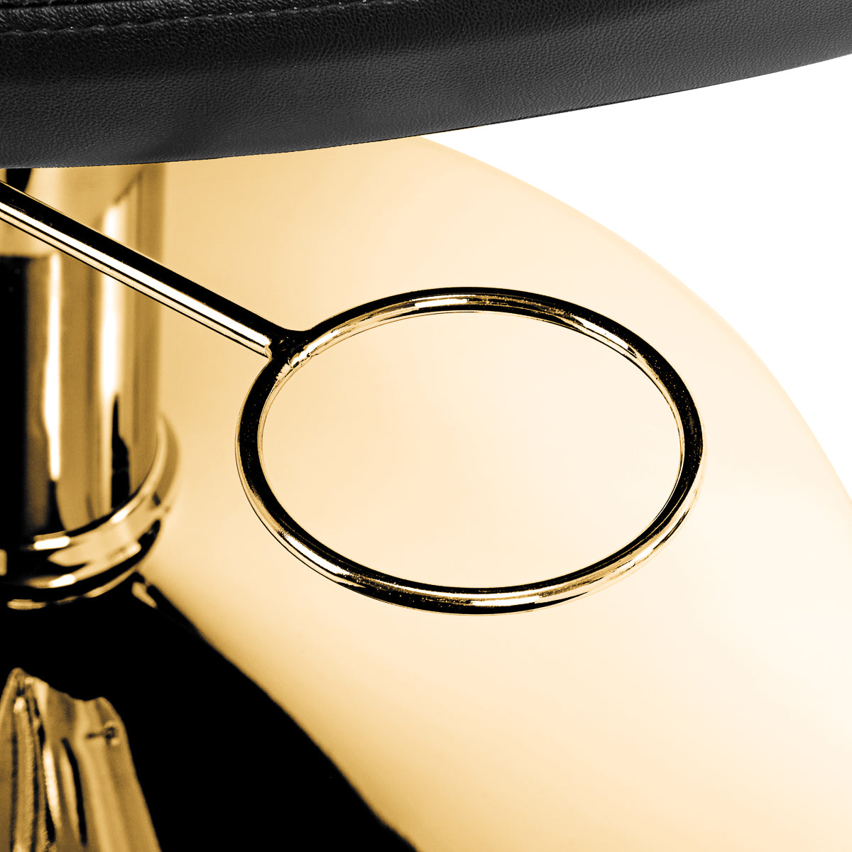 Hairdressing chair Gabbiano Parma Gold Black - BVShop