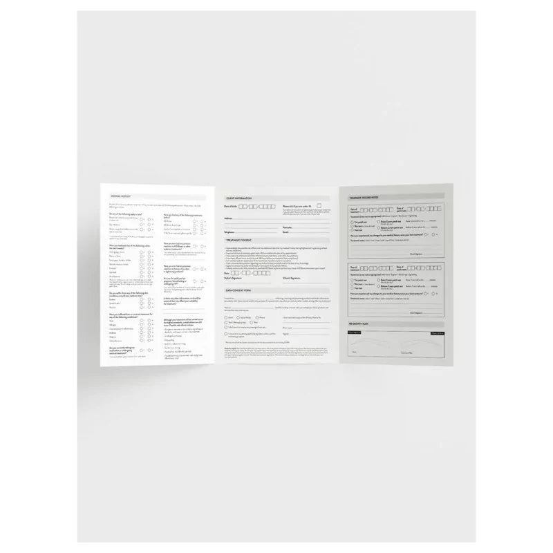 HD Brows Client Record Cards 30pcs