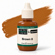 Li Pigments Micro Colors Brown 8 Pigment 12ml — bottle with pigment colour smear