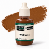 Li Pigments Micro Colors Walnut 4 Pigment 12ml — bottle with pigment colour smear