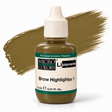 Li Pigments Micro Colors Brow Highlighter 1 Modifier 12ml — bottle with pigment colour smear