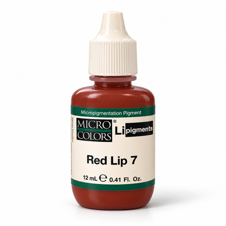 Li Pigments Micro Colors Red Lip 7 Pigment 12ml — bottle on white background with soft shadow