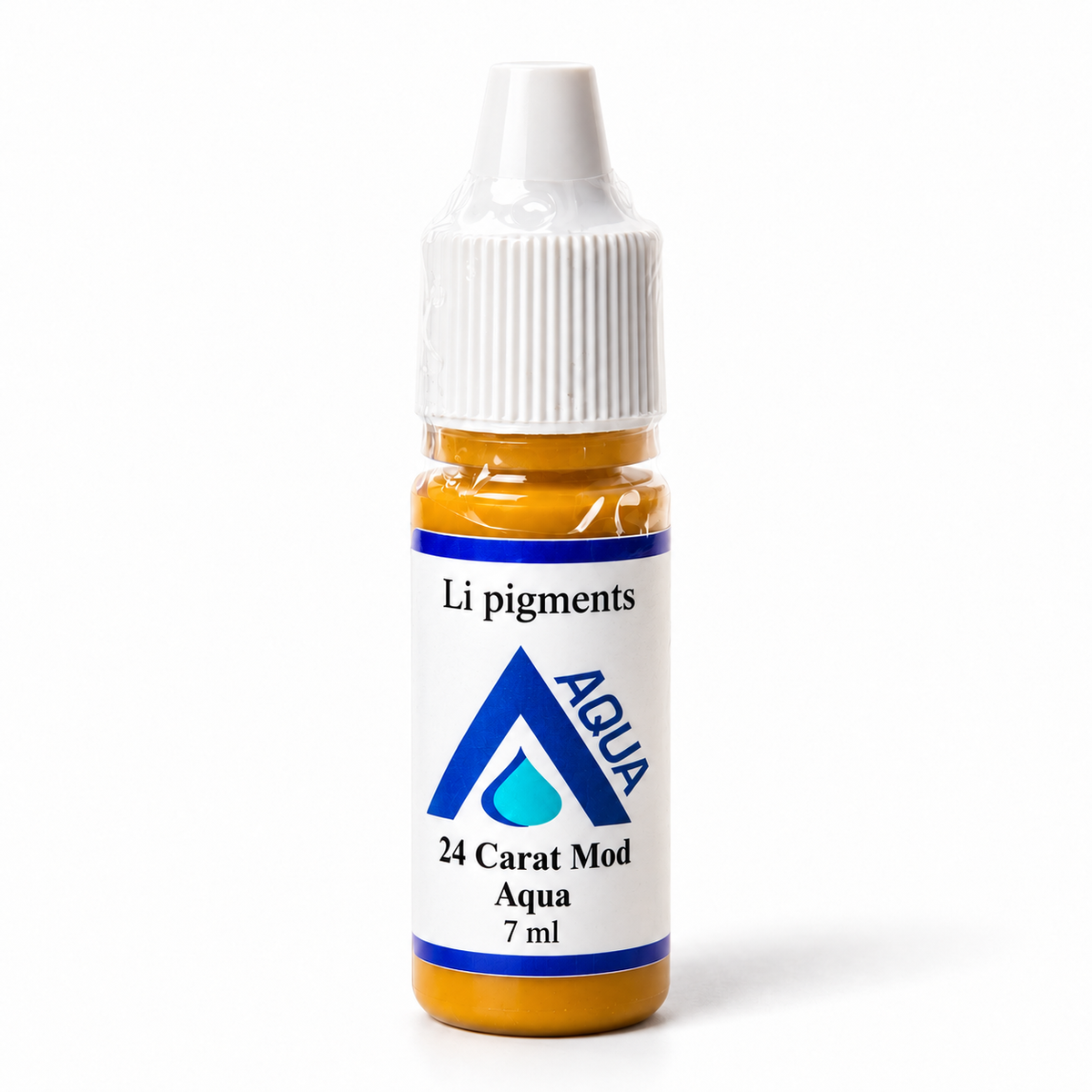 Li Pigments Aqua 24 Carat Mod Modifier 7ml — bottle on white background with soft shadow