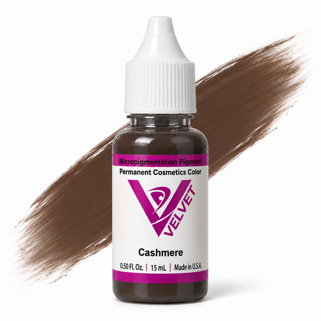 Li Pigments Velvet Cashmere Pigment 15ml - bottle with liquid pigment colour swipe