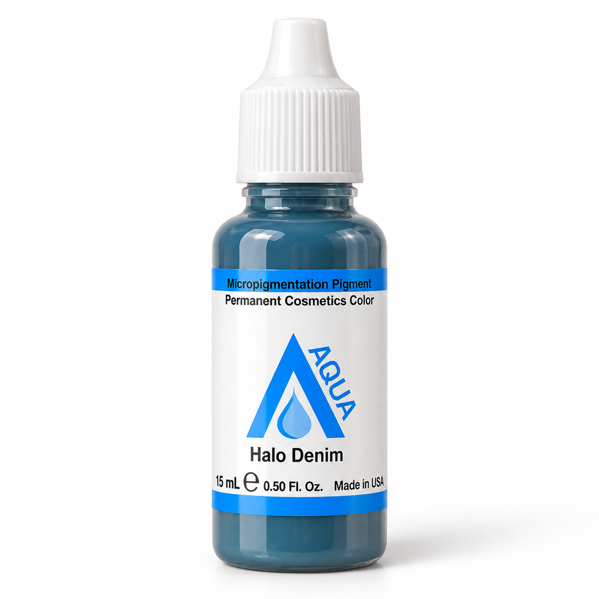 Li Pigments Aqua Halo Denim Pigment 15ml — bottle on white background with soft shadow